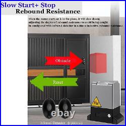 1200KG Sliding Gate Opener Electric Fence AC Automatic Motor Remote Control Kit