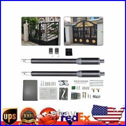 150KG Automatic Arm Dual Swing Gate Opener Heavy Duty Electric Remote Control US