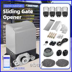 3100lbs Sliding Gate Opener Door Driveway Motor Electric with4 Remotes APP Control