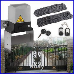 3300 Lbs Automatic Sliding Gate Opener Electric Door Operator with Remote Kit