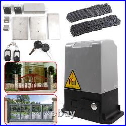 3300 Lbs Automatic Sliding Gate Opener Electric Door Operator with Remote Kit