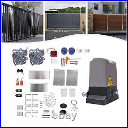 3500lbs Automatic Sliding Gate Opener Electric Remote Rolling Driveway Gate 750w