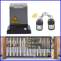370W Sliding Gate Opener Electric Operator 1400lbs Automatic Motor Remote Kit