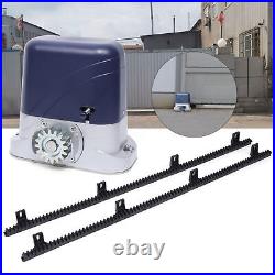 4400lbs Electric Automatic Sliding Gate Opener Motor+ 4M Racks+ 2 Remote Control