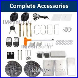 550W 3100LBS Electric Sliding Gate Opener Automatic Motor Remote Kit with20ftChain