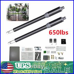 650lbs Automatic Heavy Duty Arm Dual Swing Gate Opener Electric withRemote Control