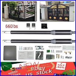 Automatic Arm Dual Swing Gate Opener Heavy Duty Kit Electric Remote Control