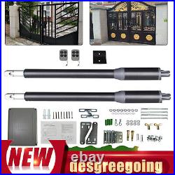 Automatic Arm Dual Swing Gate Opener Heavy Duty Kit Electric Remote Control New