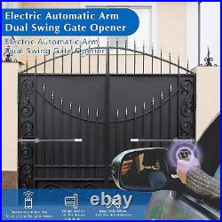 Automatic Arm Dual Swing Gate Opener Heavy Duty Kit Electric Remote Control New