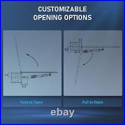 CO-Z Electric 660lb Gate Opener Single Swing Gate Complete Kit w. Remote Control