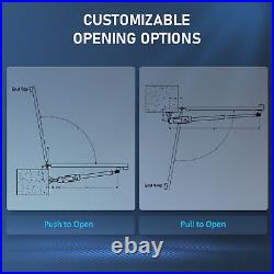 CO-Z Electric Swing Gate Opener w Remote Controls for 1100lb 20ft Garden Gates