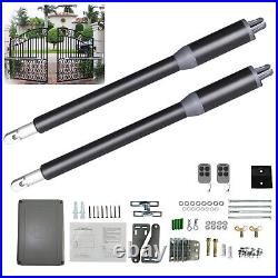 Electric Arm Dual/Single Swing Gate Opener Automatic Heavy Duty 650lbs + Remote