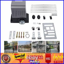 Electric Automatic 3968lbs Sliding Gate Opener Motor 6m Gear Rack With 2 Remotes