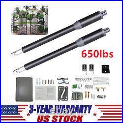 Electric Automatic Arm Dual Swing Gate Opener Heavy Duty Kit Remote Control NEW