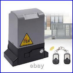 Electric Automatic Sliding Gate Opener Door Operator+Remote Control 370W 1400LBS