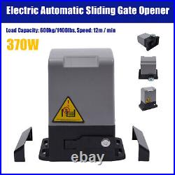 Electric Motor with 2 Remote Control 370W 600KG Sliding Gate Opener Automatic NEW