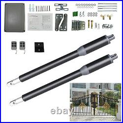 Heavy Duty Automatic Arm Dual Swing Gate Opener Kit Electric Remote Control USA