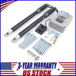 New Automatic Arm Dual Swing Gate Opener Heavy Duty Kit Electric Remote Control
