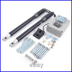 New Automatic Dual Arm Swing Gate Opener Heavy Duty Kit Electric Remote Control
