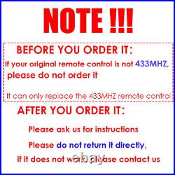 Remote Control Duplicator 433MHZ Garage Gate Copy Door Opener Cloning Code Lot