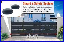 Sliding Electric Gate Opener Automatic Motor Remote Kit Heavy Duty